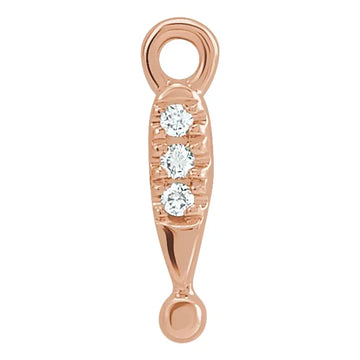 Natural Diamond Exclamation Point Dangle