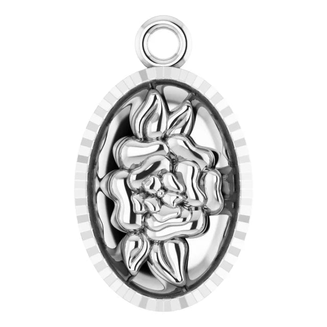 Floral Coin Dangle