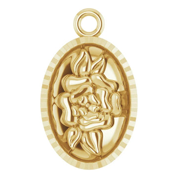 Floral Coin Dangle