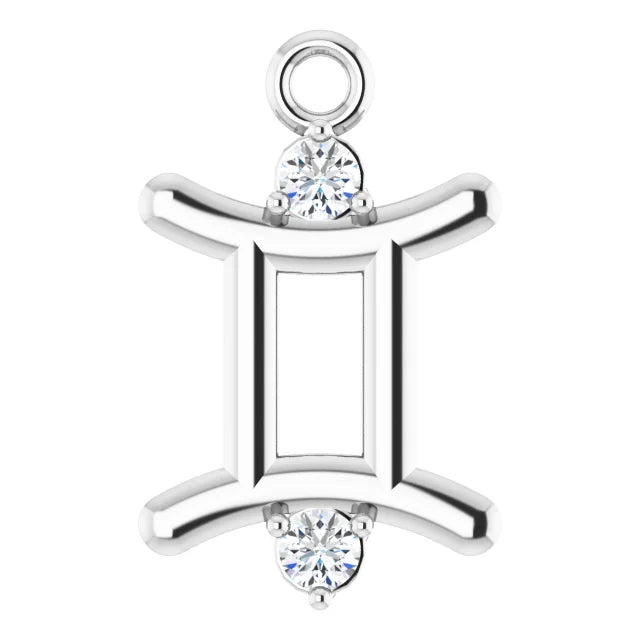 Natural Diamond Zodiac Dangle