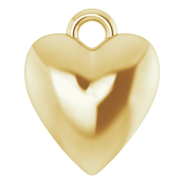 Puffy Heart Dangle