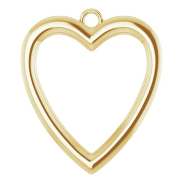 Heart Outline Dangle