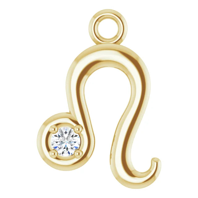 Natural Diamond Zodiac Dangle