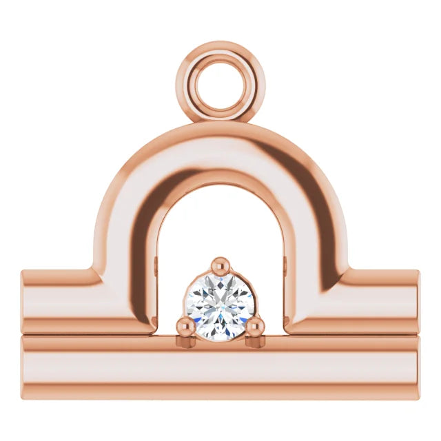 Natural Diamond Zodiac Dangle