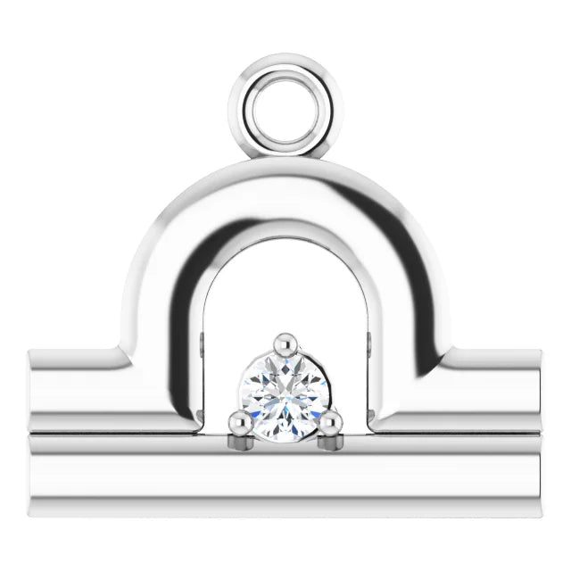 Natural Diamond Zodiac Dangle