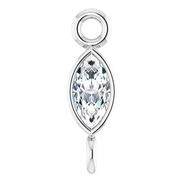 Natural Diamond Marquise Bezel-Set Link