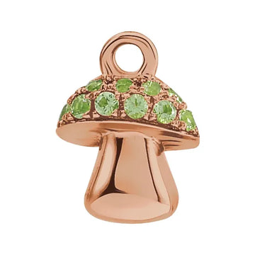 Natural Peridot Mushroom Dangle