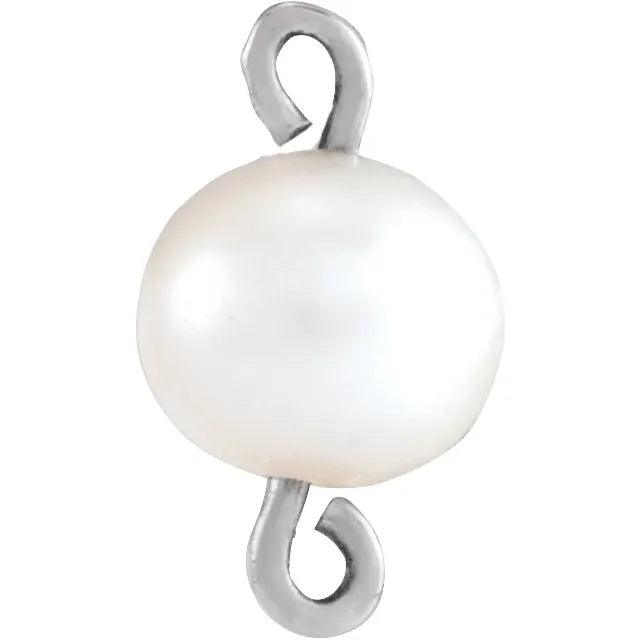 Cultured White Freshwater Pearl Link