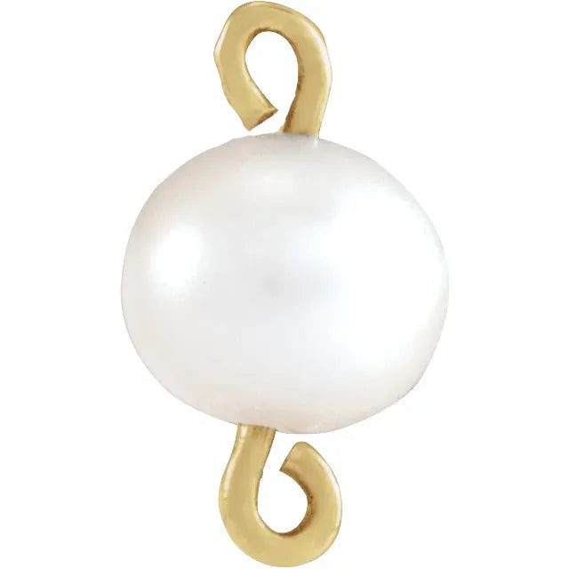 Cultured White Freshwater Pearl Link