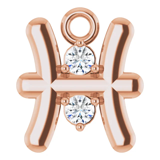 Natural Diamond Zodiac Dangle