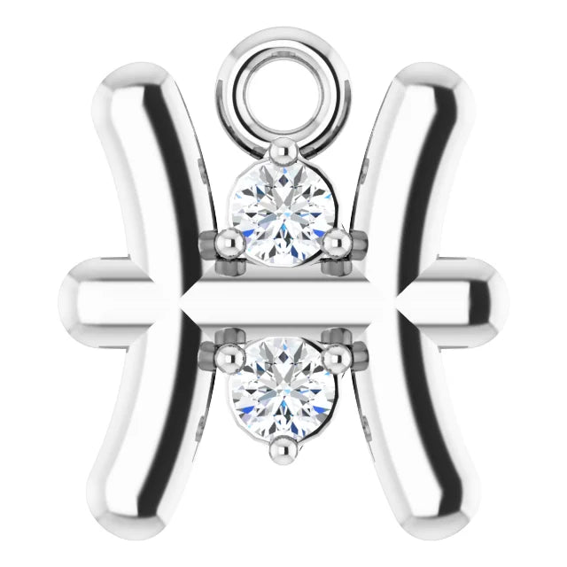 Natural Diamond Zodiac Dangle