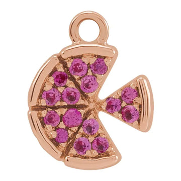 Natural Ruby Pizza Dangle