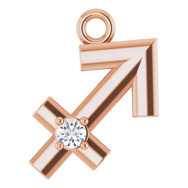Natural Diamond Zodiac Dangle