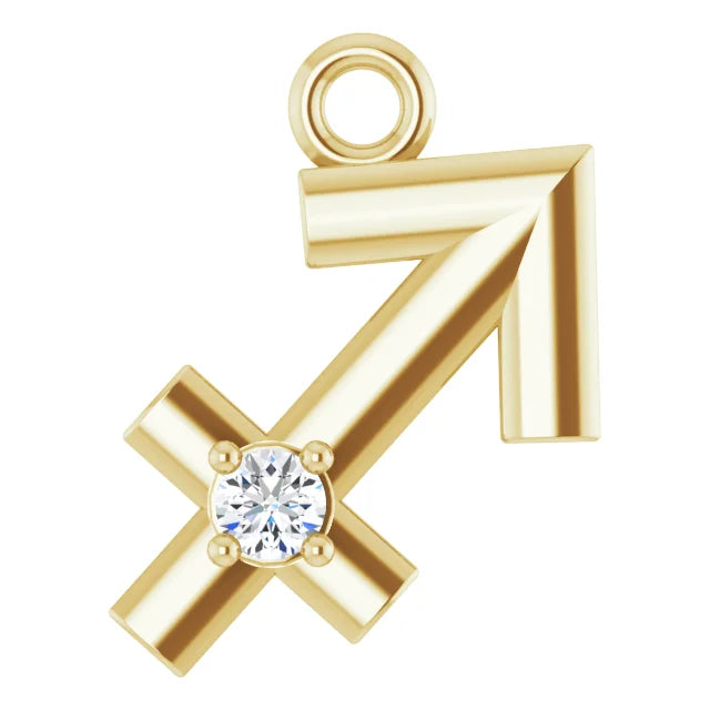 Natural Diamond Zodiac Dangle