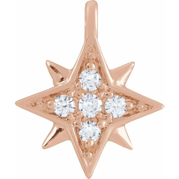 Natural Diamond Star Dangle