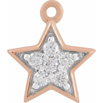 Natural Diamond Star Dangle