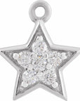 Natural Diamond Star Dangle