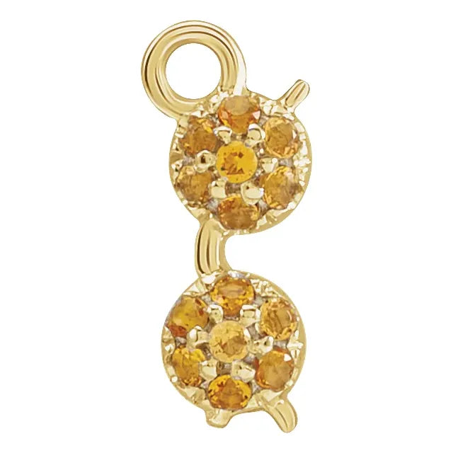 Natural Citrine Sunglass Dangle