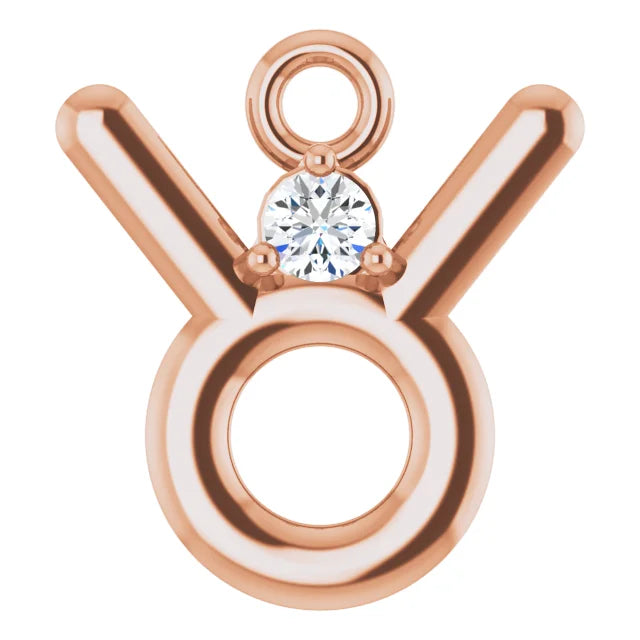 Natural Diamond Zodiac Dangle