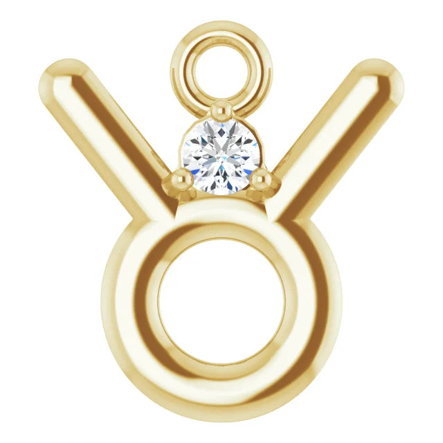 Natural Diamond Zodiac Dangle
