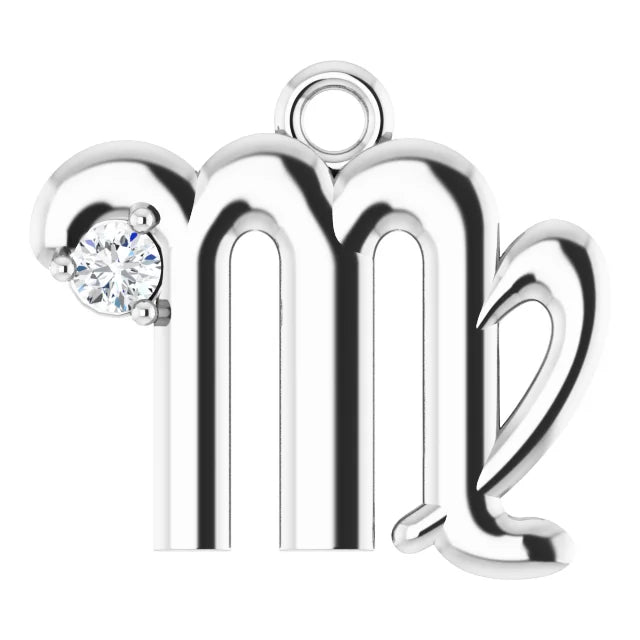 Natural Diamond Zodiac Dangle